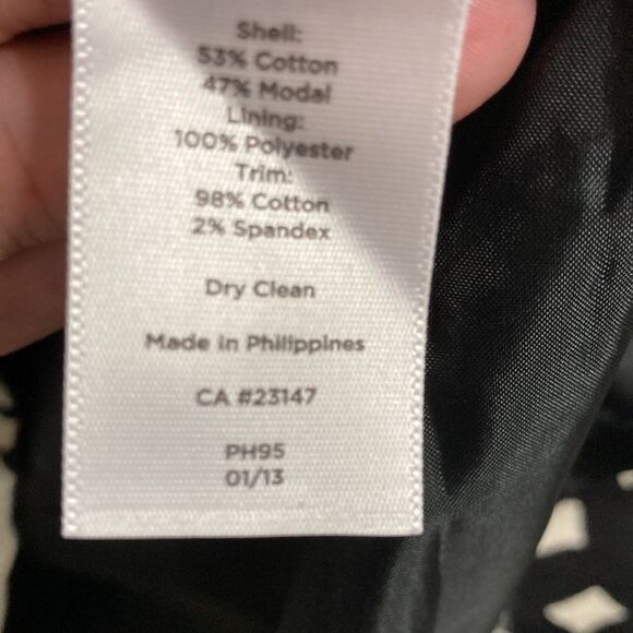 Talbots Black/White Cream Dress - Picture 6 of 11